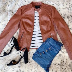 Faux leather jacket